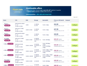 OVHcloud：€12.99/月/E3-1245v5/32GB内存/960GB SSD硬盘/不限流量/1Gbps带宽